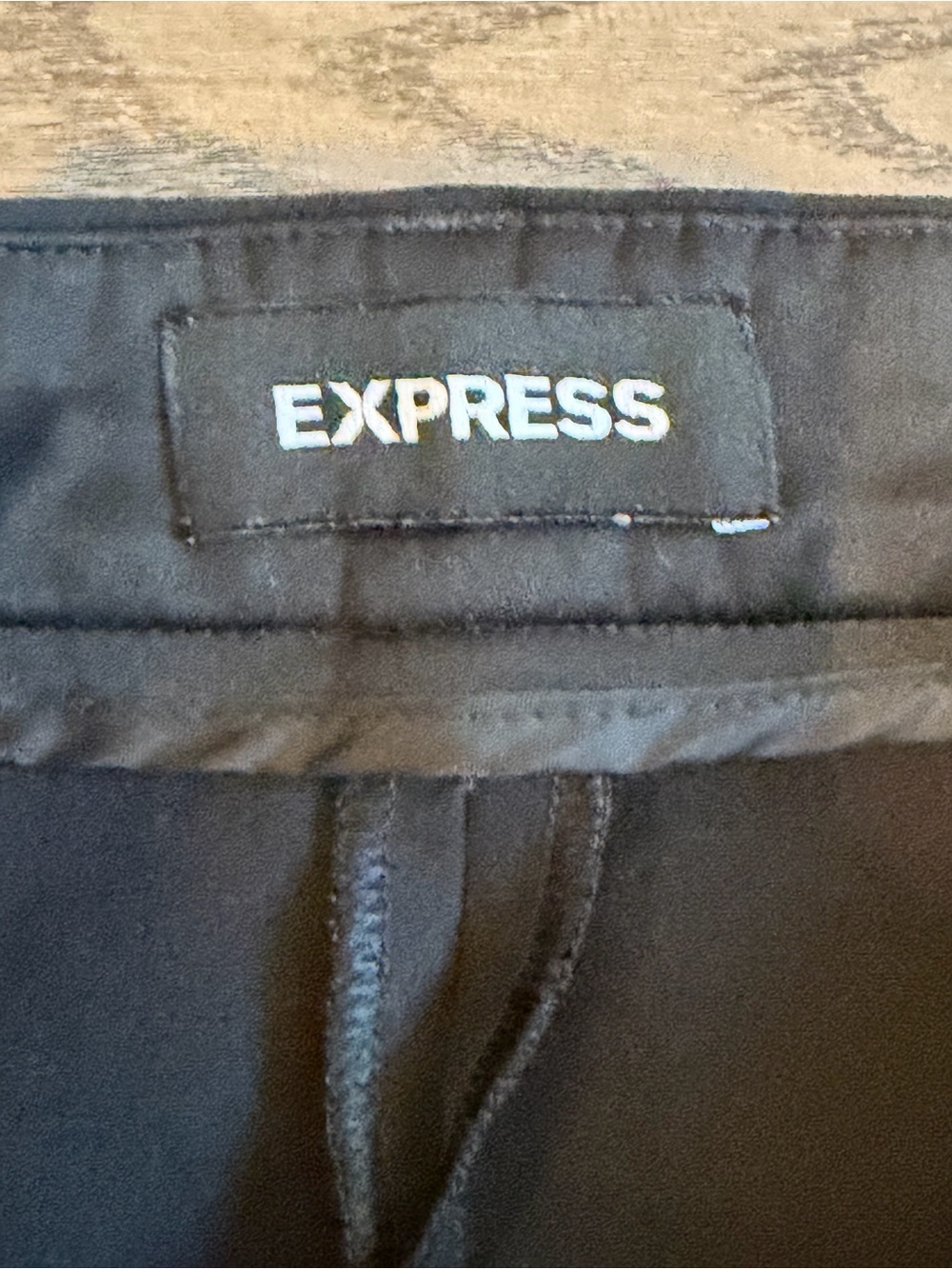Express Editor Straight Super High Rise Classic Black Dress Pants - Picture 4 of 9